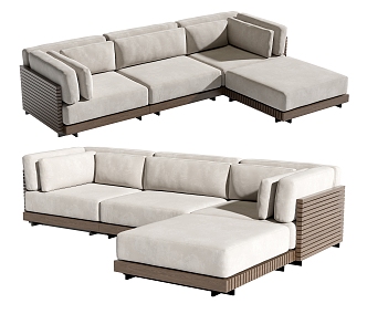 Modern Multiplayer Sofa 3d model