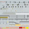 Essential Road Safety Facilities Including Guardrails Traffic Cones Barriers And Reflective Strips