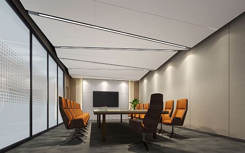 Modern Conference Room 3d model