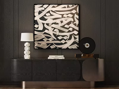 Modern Light Luxury Entrance Cabinet End View Cabinet Entrance Cabinet Side Cabinet TV Cabinet Decoration Italian Entrance Cabinet 3d model