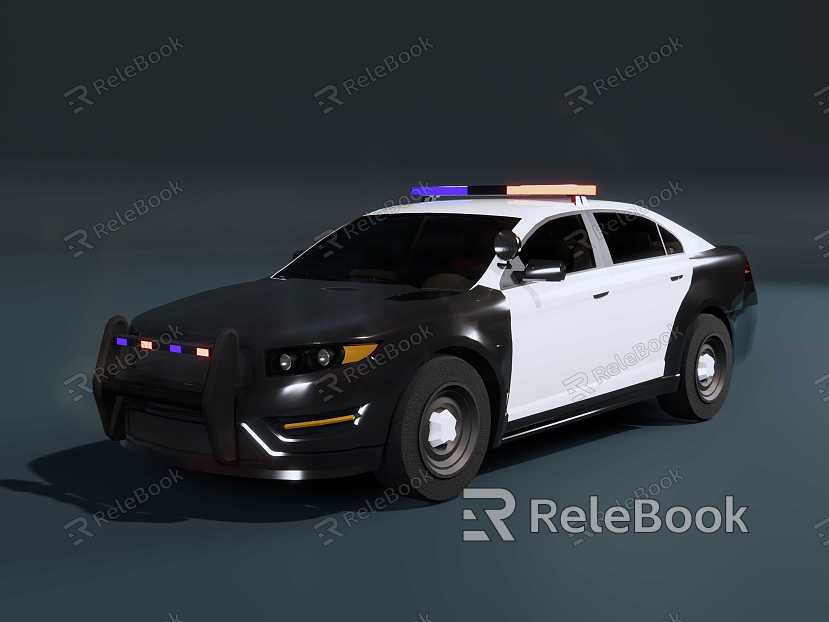 American Police Car Painting model