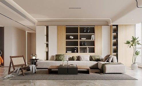 modern living room 3d model