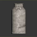 Industrial Metal Cylindrical Container Equipment With Side Handles Shiny Surface