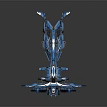 Modern Spaceship Spacecraft 3d model