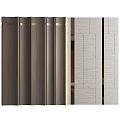 Modern Textured Wall Panels Design With Wooden And Light Color Finishes