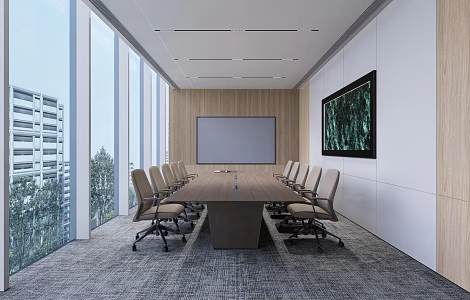 Modern Meeting Room Small Meeting Room 3d model