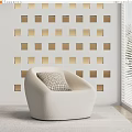 Modern single sofa 3d model