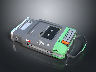 Rohde DDI110 Portable Computer Device With Display Keypad And Handle Design 3d model