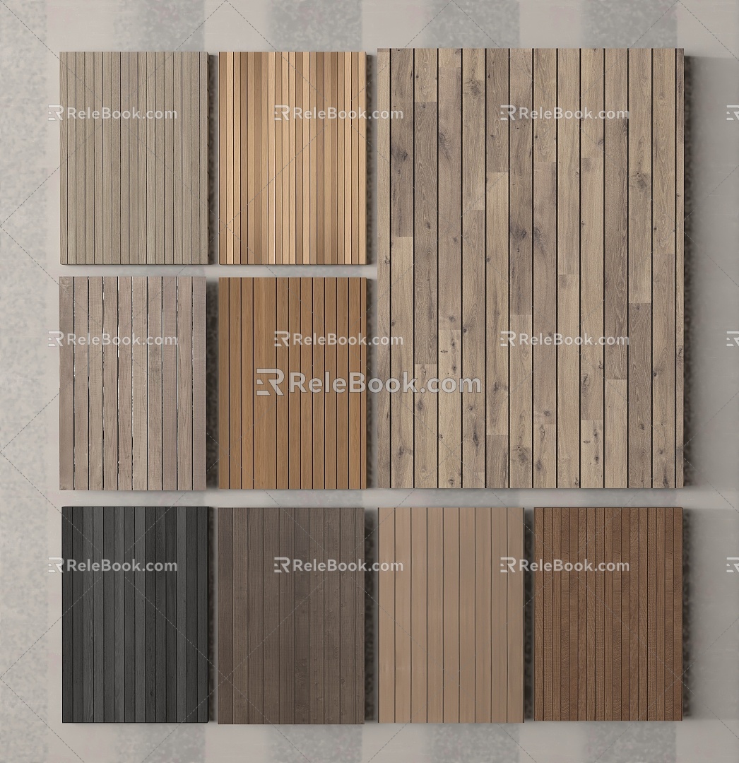 Modern Flooring Wood Flooring Straight Wood Flooring 3d model