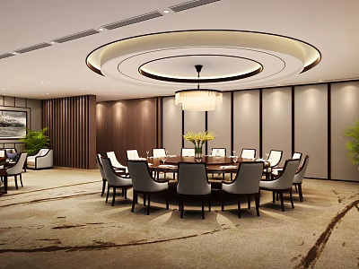 New Chinese-style private room 3d model New Chinese-style private room 3d model