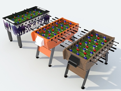 Desktop Soccer Table Soccer Machine Soccer Pair Fighter 3d model