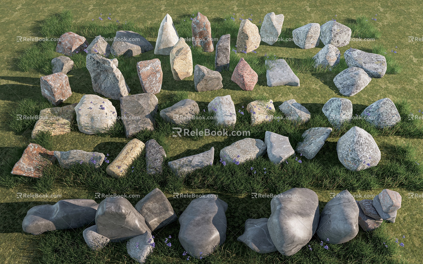 Landscape Stone Stone Entrance Landscape Stone 3d model