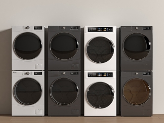 washing machine wall mounted washing machine drum washing machine mini washer dryer water heater 3d model