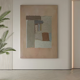 modern decorative painting 3d model