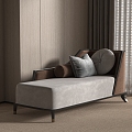 New Chinese-style chaise longue 3d model