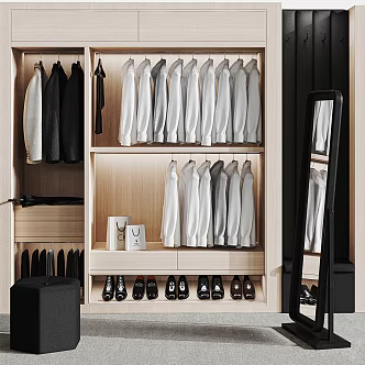 Modern Cloakroom Wardrobe 3d model