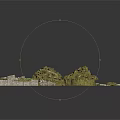 Scenery Building Components Including Grass Terrain Rocks And Stone Path Pieces