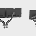 Acer Dual Screen Ergonomic Monitor Stand With Adjustable Arm Desktop Setup