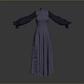 Elegant Women's Purple Sleeveless Long Dress Featuring Fitted Bodice And Flared Skirt Design