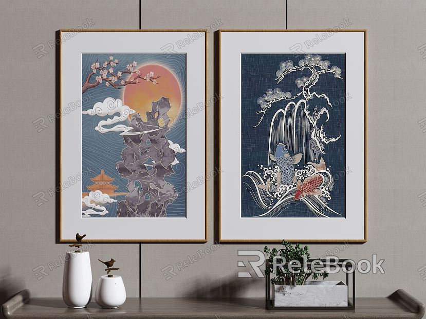 New Chinese Decorative Painting model