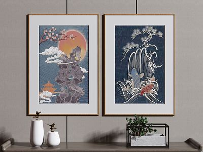 New Chinese Decorative Painting model