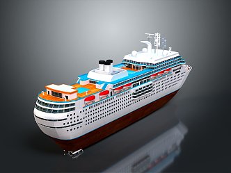 Modern Ship Cruise Ship Giant Cruise Ship Luxury Cruise Ship Large Cruise Ship 3d model