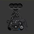 Engine Racing Engine Racing Engine Car Engine Car Engine Modern Vehicle 3d model