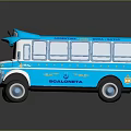 School Bus Old School Bus Small Bus Small Bus Small Van Unmanned Bus School Bus 3d model