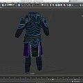Medieval Black Weapon Armor With Decorative Details And Protective Design