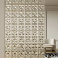 Decorative Glass Block Wall With Various Textured Patterns For Modern Interior Decoration 3d model