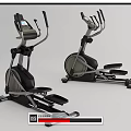 Modern Elliptical Exercise Machines With Digital Displays For Home Gym Fitness Equipment