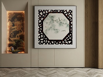 New Chinese Decorative Painting 3d model