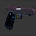 Modern Tactical Pistol Featuring Metal Construction Black Grip And Detailed Design