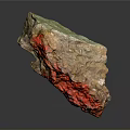 Natural Wood Stone Specimen With Vibrant Red Brown Color And Rough Texture