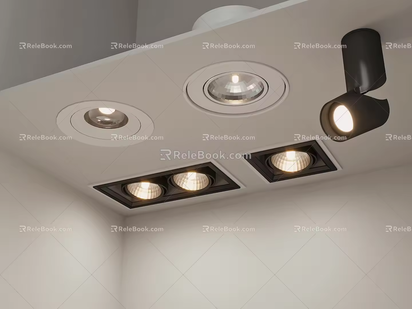 Modern Downlight Spotlight 3d model