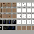 Modern Switch Panel Switch Socket Panel 3d model
