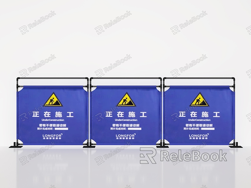 Modern baffle fence fence barrier warning sign safety fence safety fence safety board model