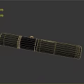Gray And Black Cylindrical Military Weapon Barrel With Metallic Structure Design