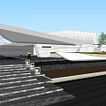 Residential Landscape With Modern Buildings Green Trees Landscaped Gardens And Pedestrian Paths