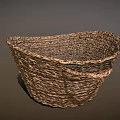 Practical Woven Basket For Household Storage With Natural Material And Handle