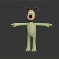 Cute Stuffed Dog Toy With Brown Ears Black Nose And Outstretched Arms
