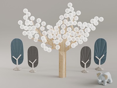 Modern Children's Facilities Children's Toys Decorative Tree 3d model