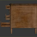 Classic Wooden Desk With Multiple Drawers And Solid Wooden Top Classic Design