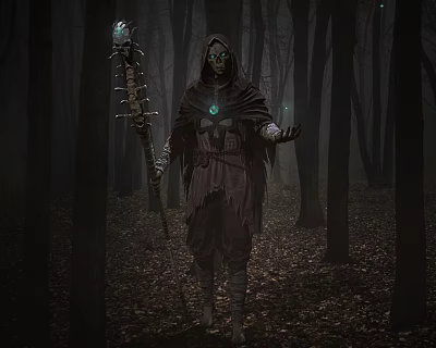 Wizard Death Evil Spirit Demon Tribe 3d model