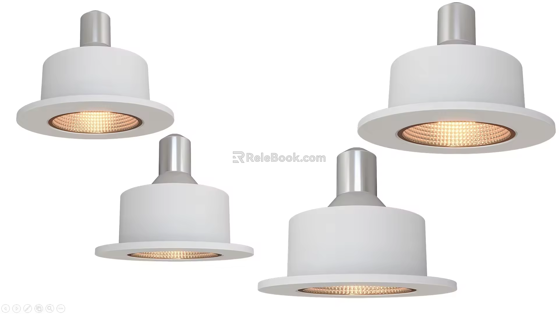 Embedded Spotlight Embedded Spotlight Embedded Downlight White Downlight White Spotlight 3d model