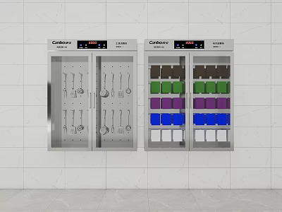 Gelada Stainless Steel Kitchen Cabinets With Utensils And Colorful Containers Storage 3d model