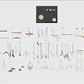 Stylish Chandelier Designs With Various Shapes On Display In Exhibition Space
