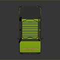Green Pickup Truck Featuring Modern Design Roof Rack Large Wheels And Distinct Front Grille