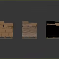 Various Colored Storage Boxes In Brown Black And Transparent For Home Organization