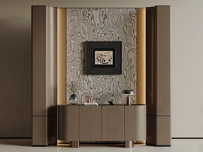 Modern Entrance Modern Entrance Partition Side Cabinet Decorative Cabinet Italian Entrance Background Wall Cabinet Low Cabinet End View Cabinet 3d model